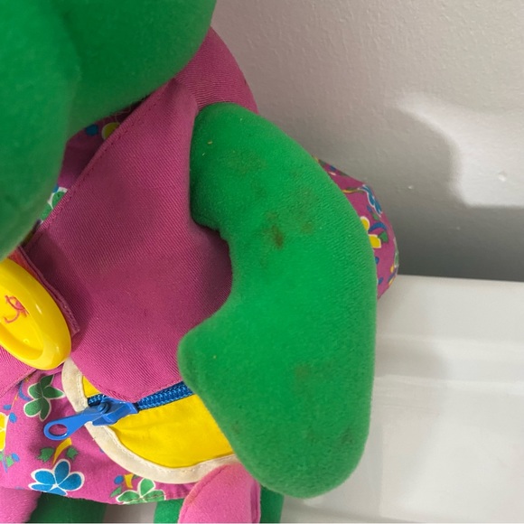 BABY BOP Talk N Dress Teach Me 17" Plush Doll Vtg 1993 Barney Dinosaur Playskool - Picture 4 of 13